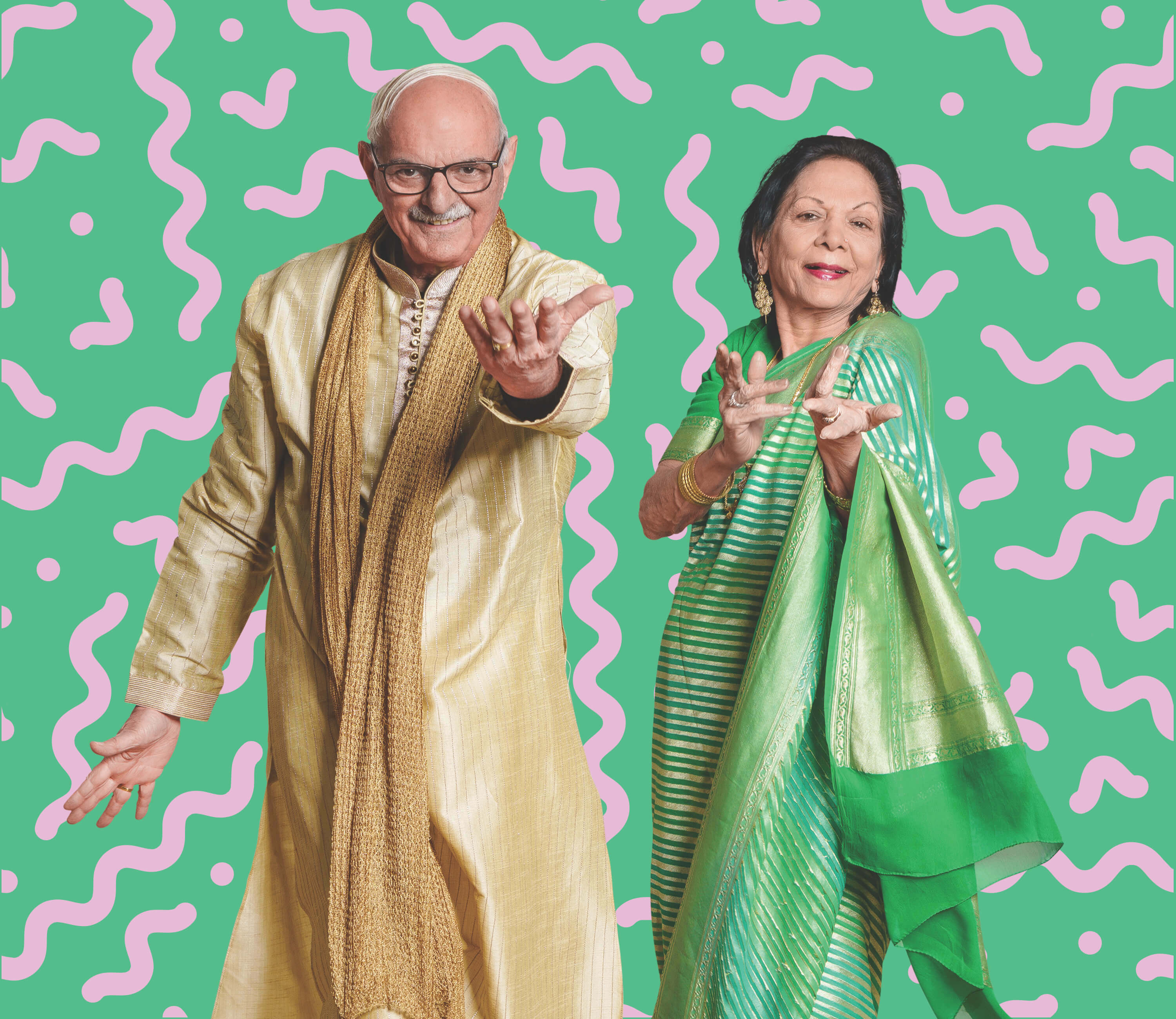 People In Colorful Outfits Dancing